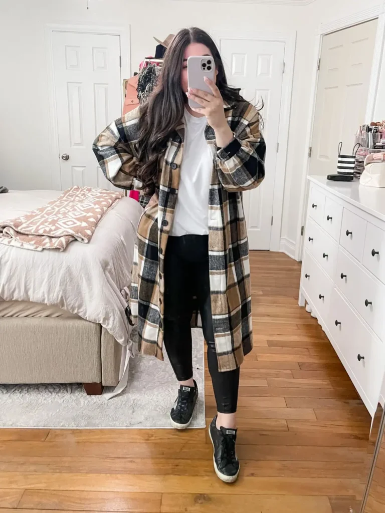 Plaid Shacket Layer