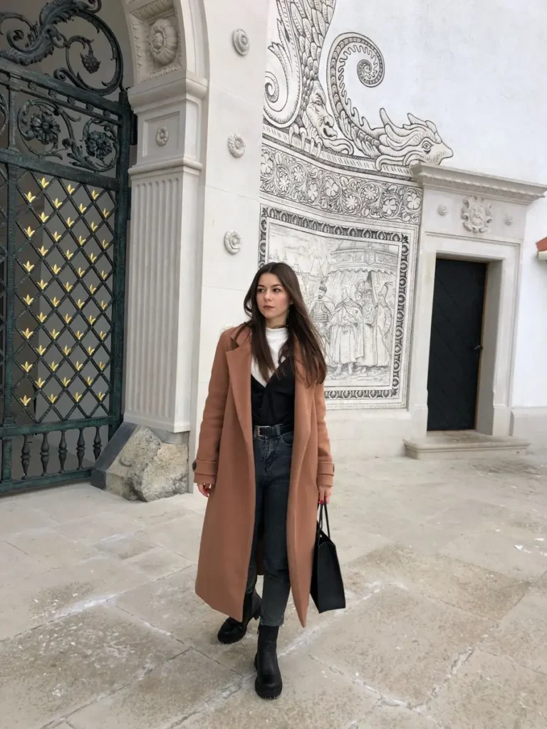 Camel Coat Street Style