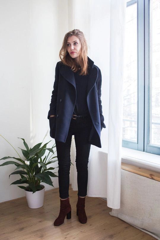 Navy Wool Peacoat