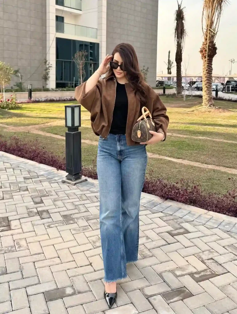 Oversized Brown Suede Jacket