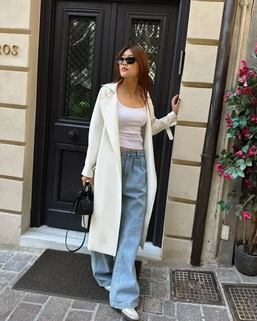 White Trench Coat Style