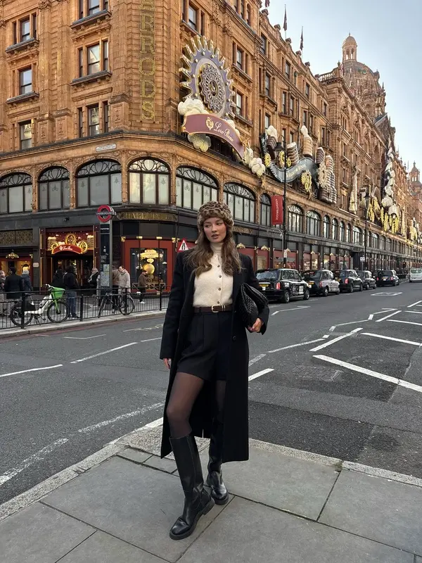 Long Black Wool Coat