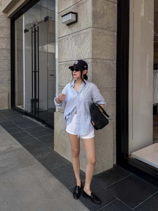 Light Blue Linen Shirt