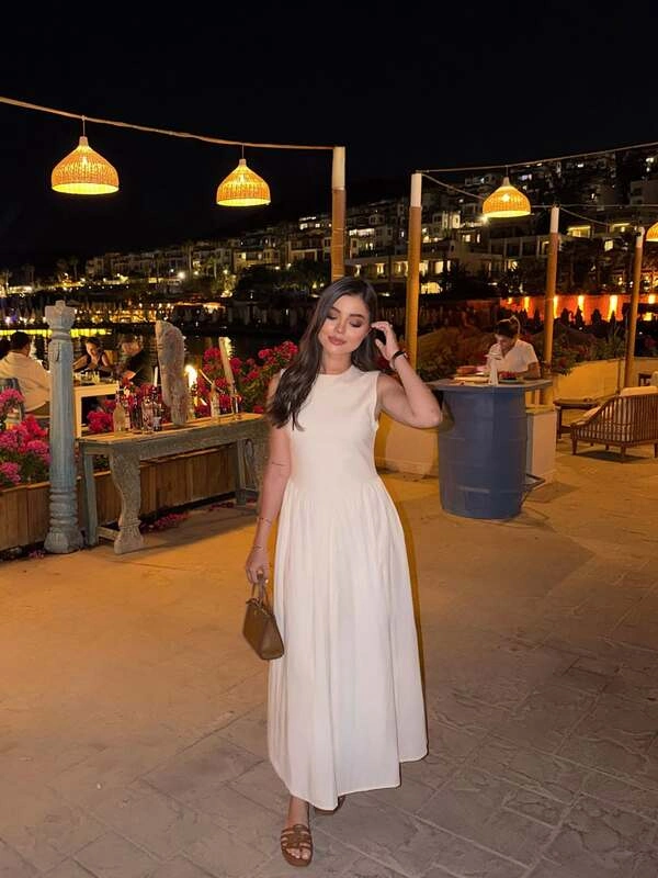White Sleeveless Midi Dress