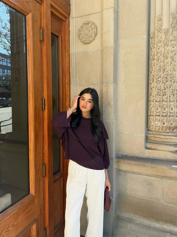 Plum Blouse Elegance