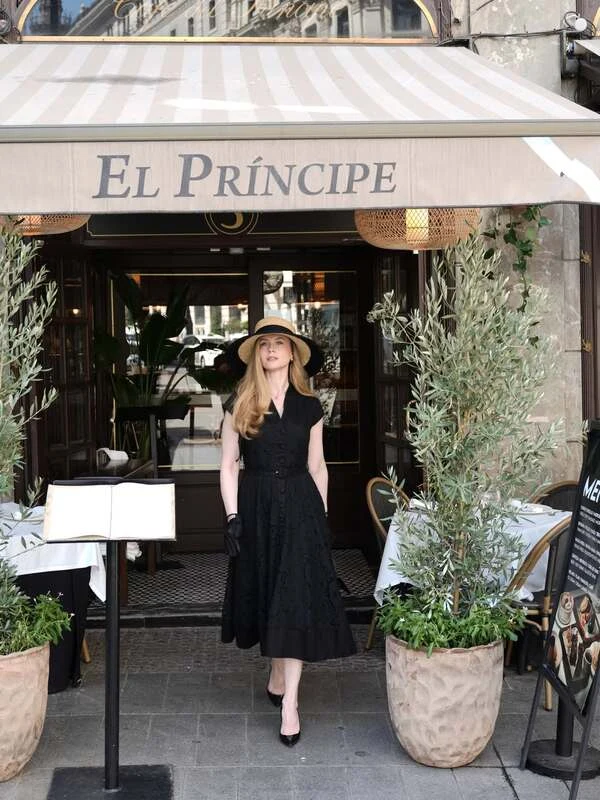 Black Lace Midi Dress