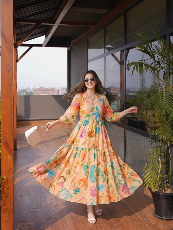 Floral Tiered Maxi Dress