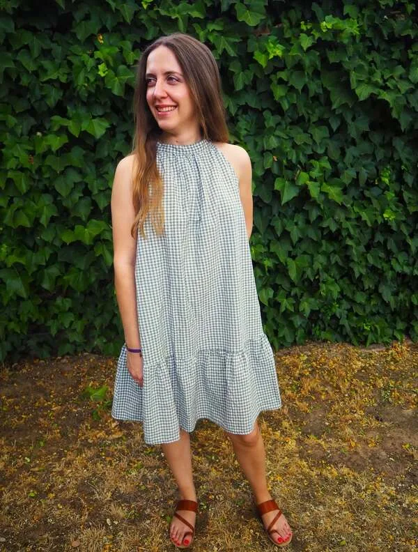 Gingham Swing Dress