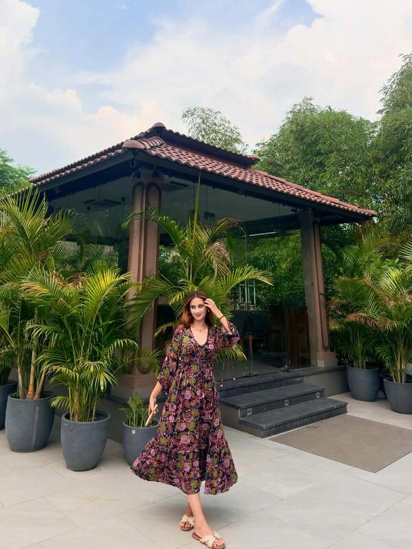 Floral Maxi Wrap Dress