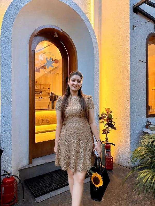 Beige Lace Mini Dress
