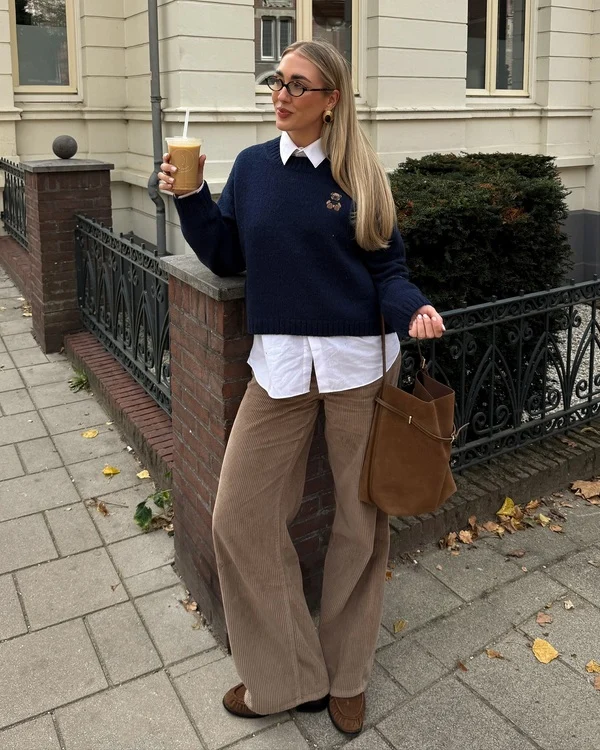 Navy Sweater Layers