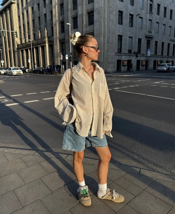 Oversized Pinstripe Shirt