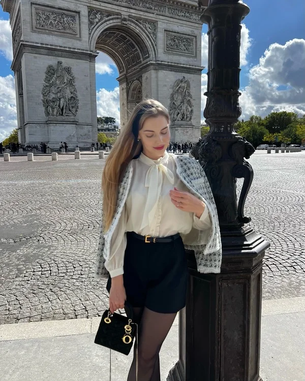Tweed Jacket Paris Arch