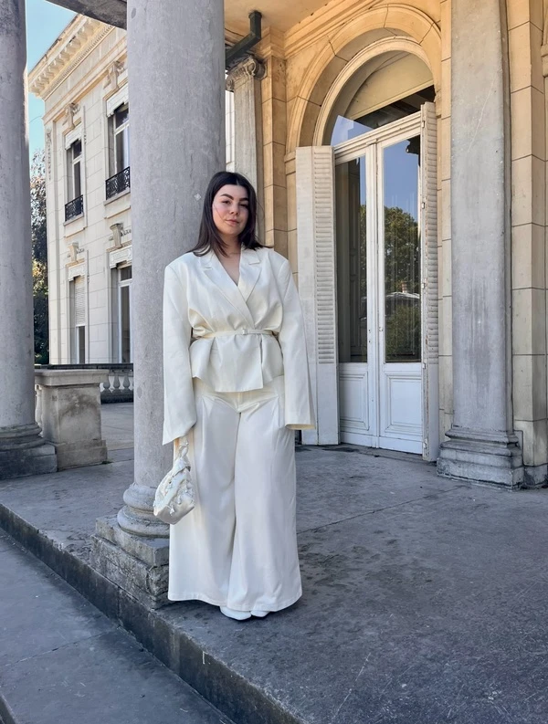 Ivory Blazer Suit