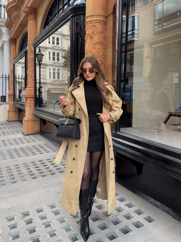 Trench Coat And Boots