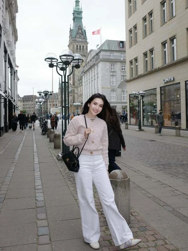 Pink Cable Cardigan