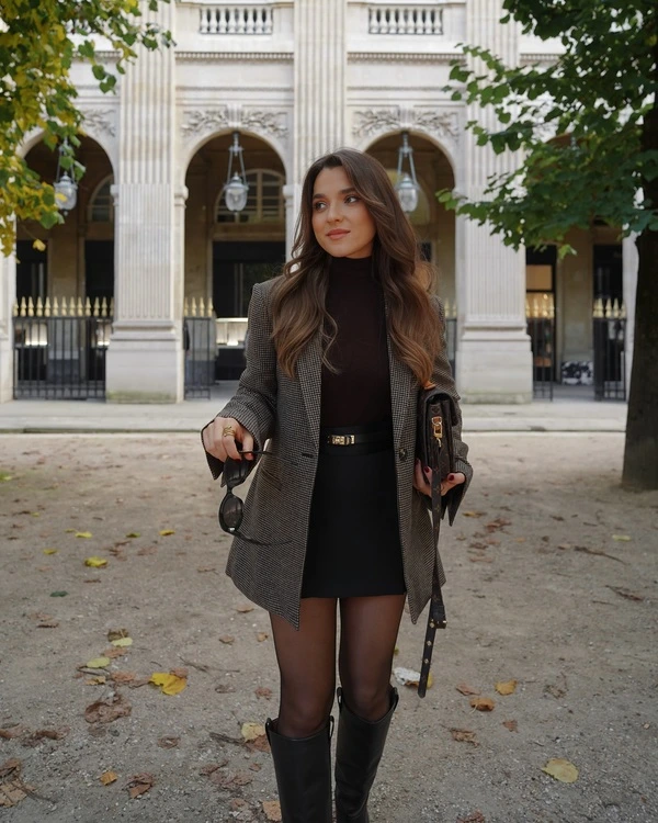 Houndstooth Blazer Outfit