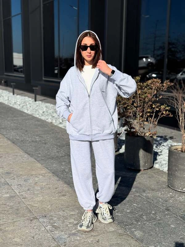 Grey Sweatsuit Set