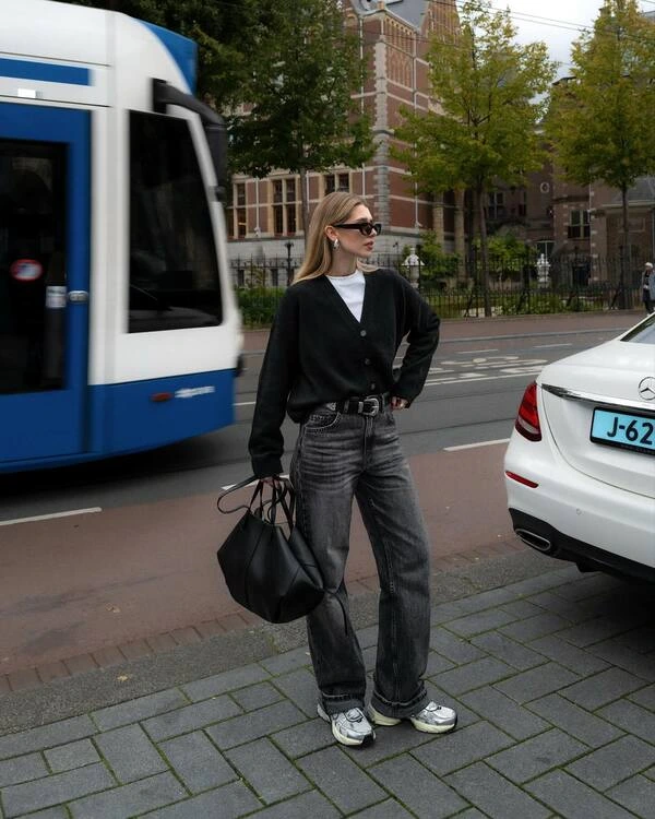 Black Cardigan Street Style