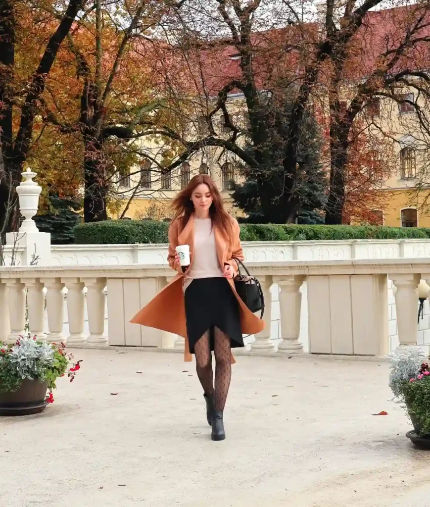 Camel Wrap Coat