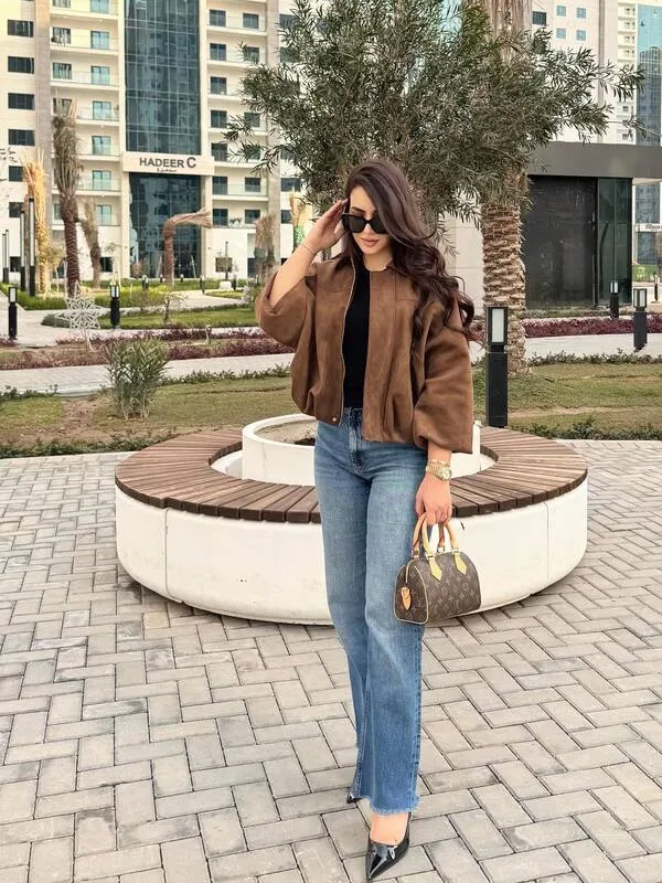 Suede Jacket Look