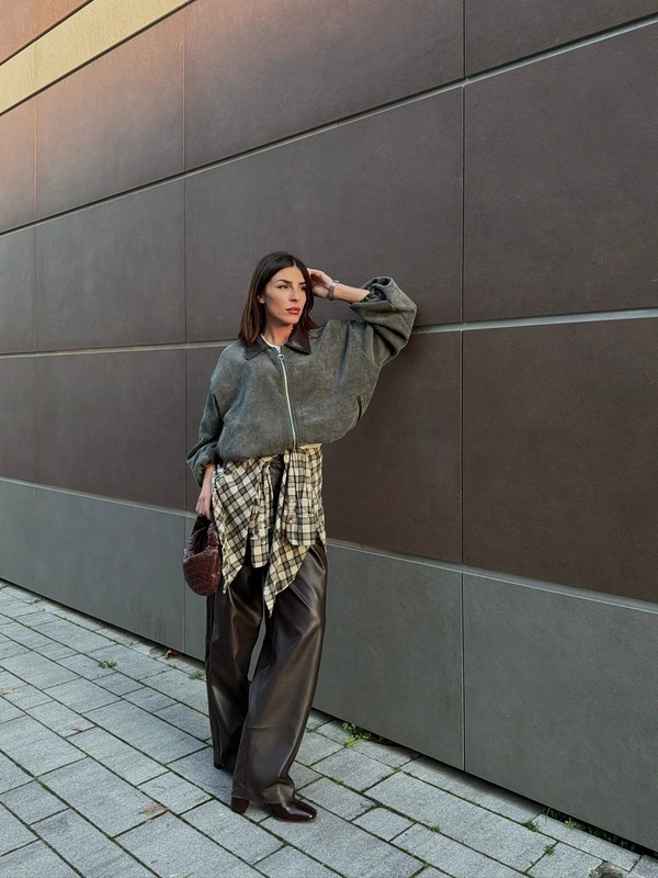 Oversized Bomber Jacket