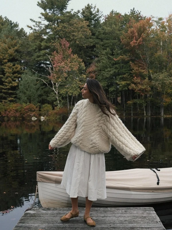 Cable Knit Sweater Dock