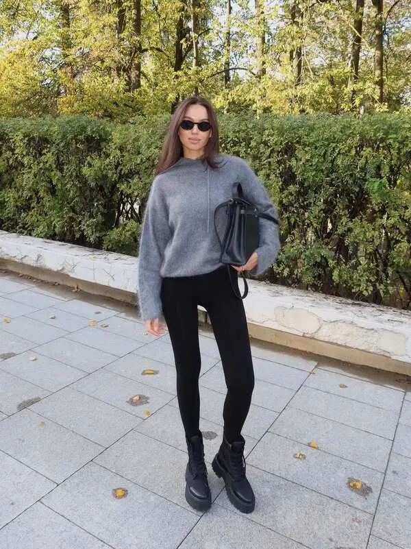 Gray Sweater Outfit