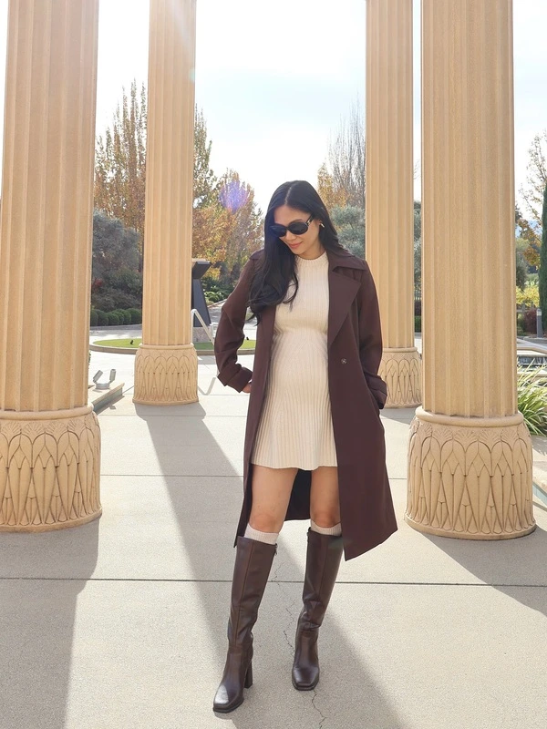 Brown Trench Coat Outfit