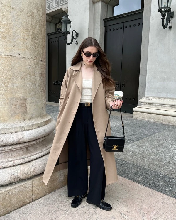 Beige Trench Coat Outfit