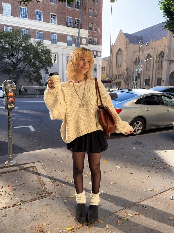 Chunky Knit Sweater Look