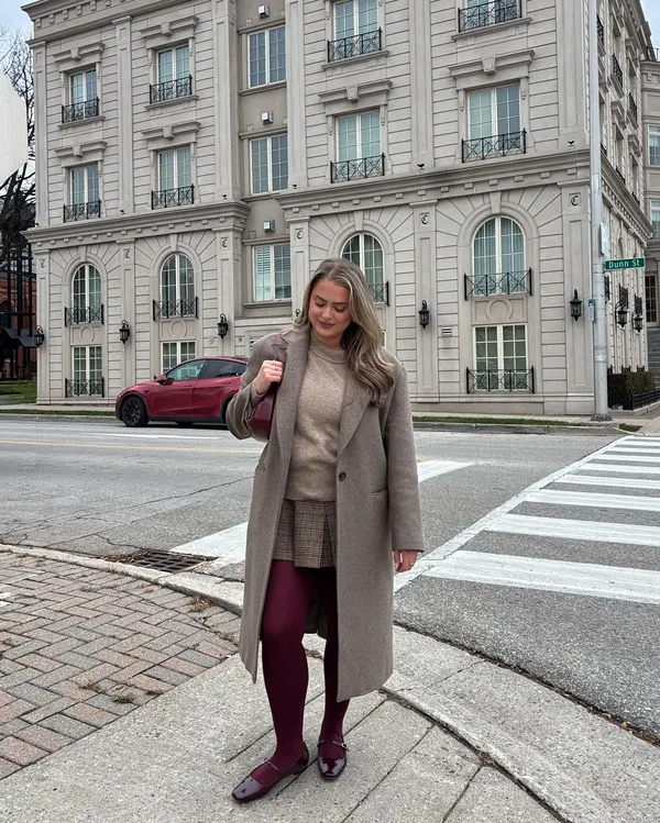 Taupe Wool Coat Outfit