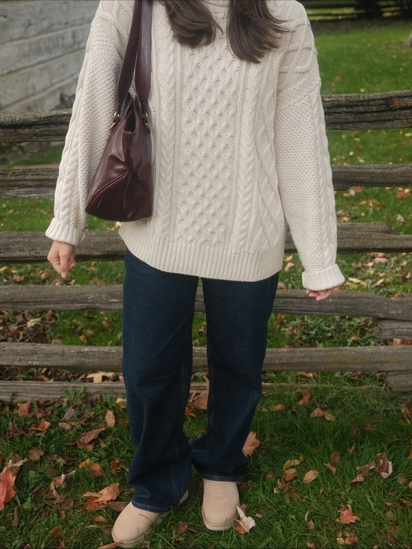 Cable Knit Sweater Look