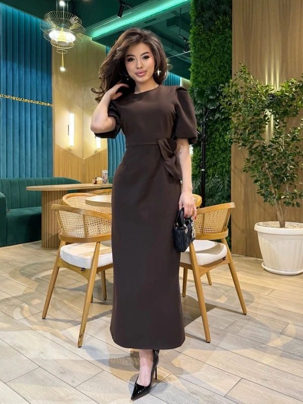 Brown Midi Dress