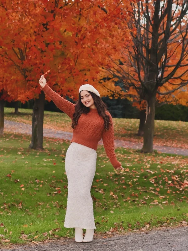 Cable Knit Sweater Outfit