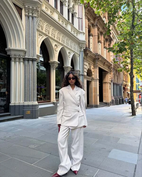 Cream Suit Set