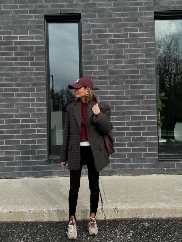 Oversized Striped Blazer