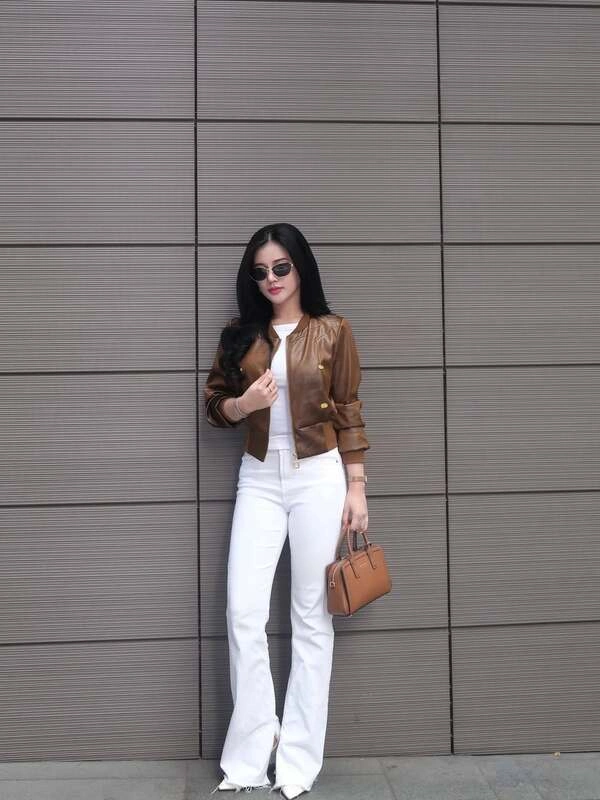 Brown Bomber Jacket Outfit