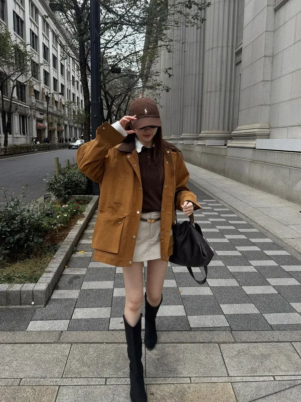 Brown Utility Jacket Outfit