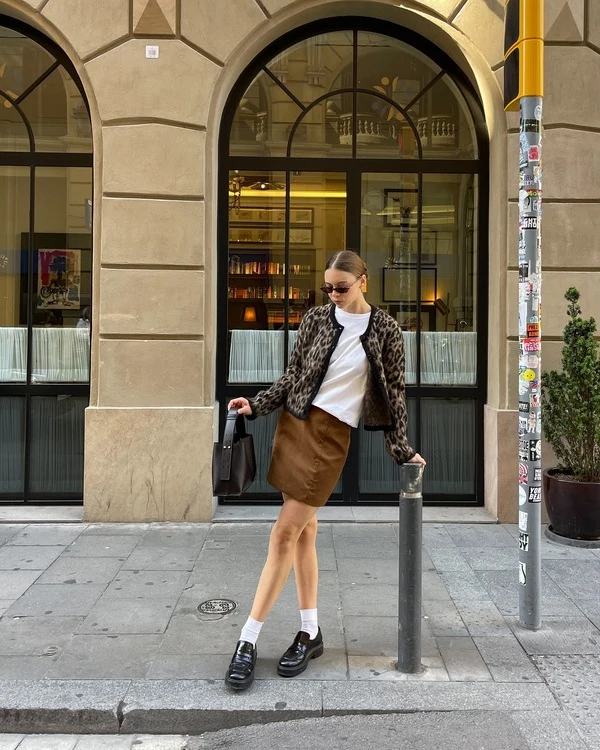 Leopard Print Cardigan Outfit