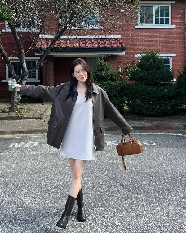Brown Leather Jacket Outfit