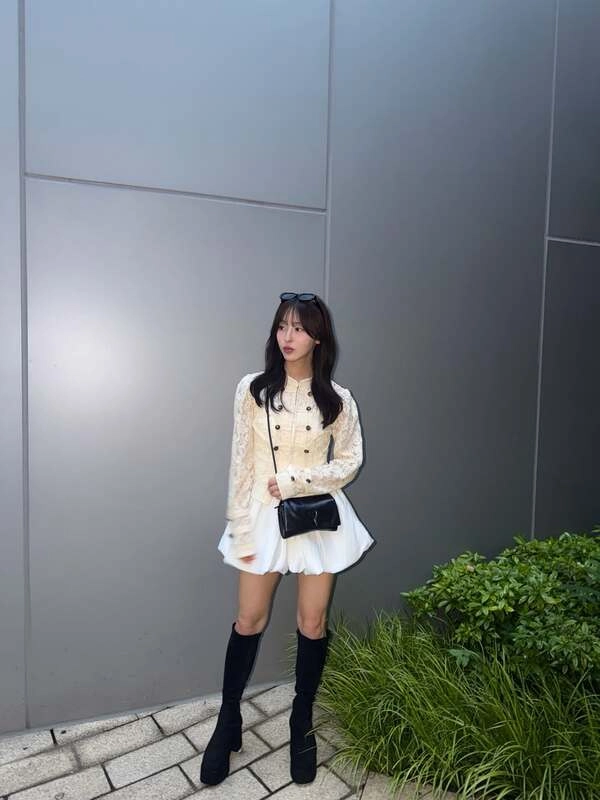 Lace Military Jacket Outfit