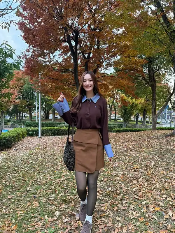 Brown Polo Sweater Outfit